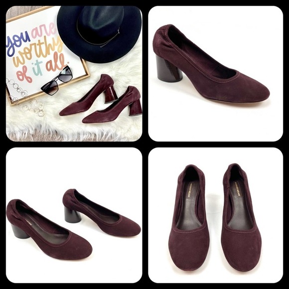 Antonio Melani Kathran Suede Pumps Block Heel 8M - Picture 2 of 11